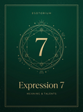 Expression Number 7 — Meaning & Talents, Esotorium PDF cover