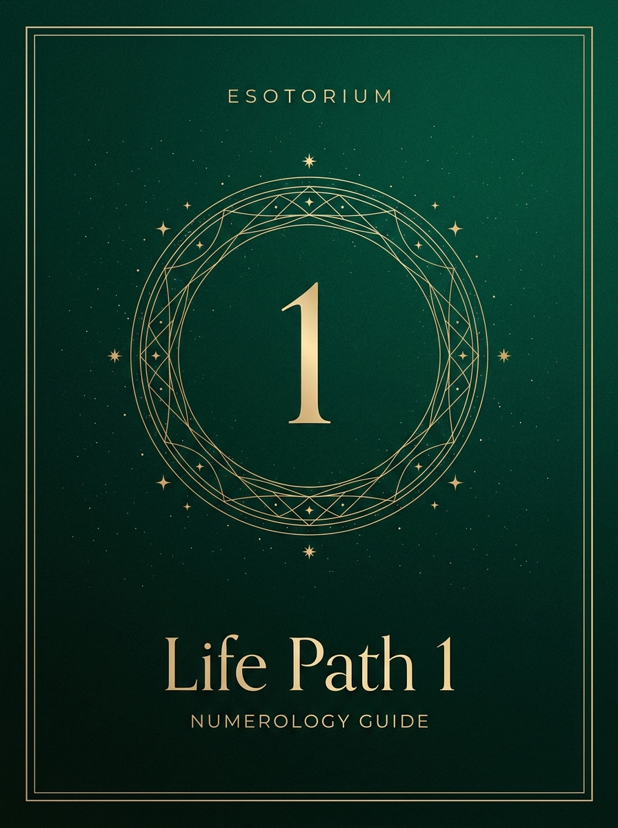 Life Path Number 1 — Full Meaning Guide, Esotorium PDF cover