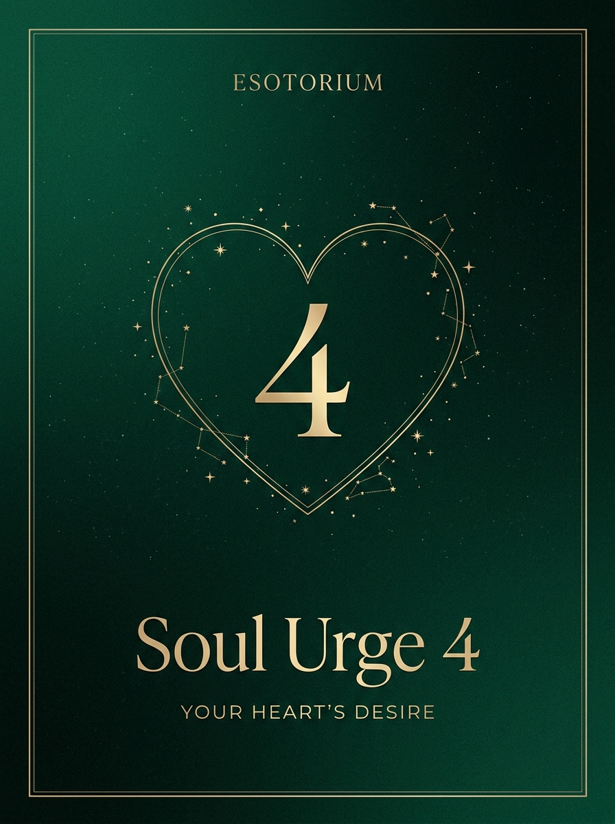 Soul Urge Number 4 — Your Heart's Desire, Esotorium PDF cover