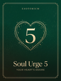 Soul Urge Number 5 — Your Heart's Desire, Esotorium PDF cover