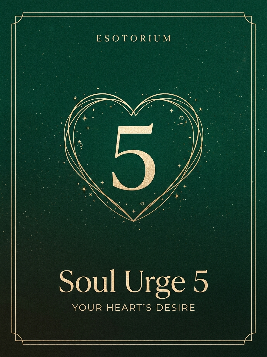 Soul Urge Number 5 — Your Heart's Desire, Esotorium PDF cover