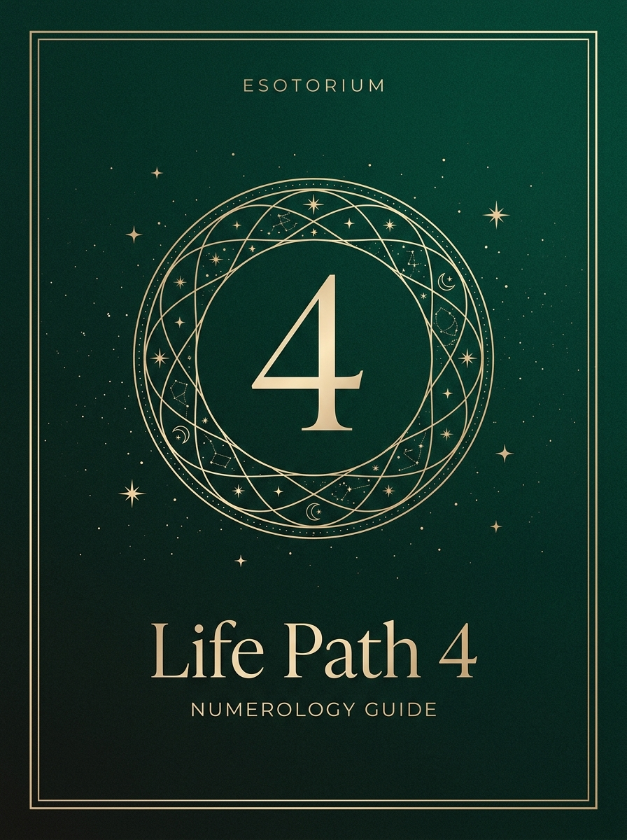 Life Path Number 4 — Full Meaning Guide, Esotorium PDF cover