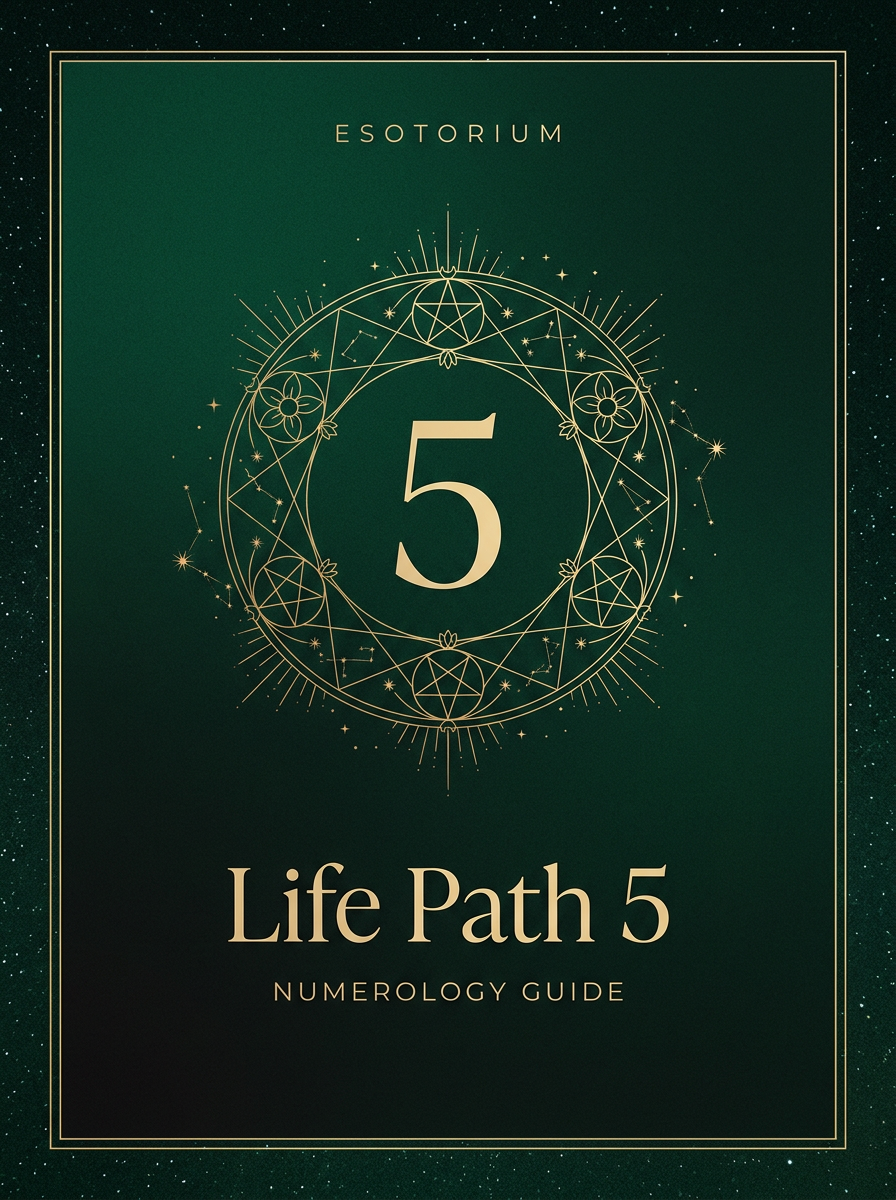 Life Path Number 5 — Full Meaning Guide, Esotorium PDF cover