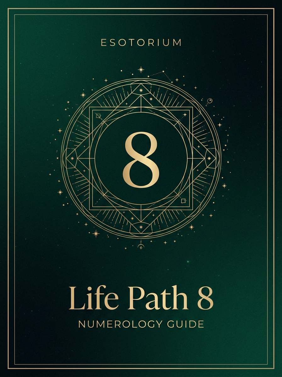 Life Path Number 8 — Full Meaning Guide, Esotorium PDF cover