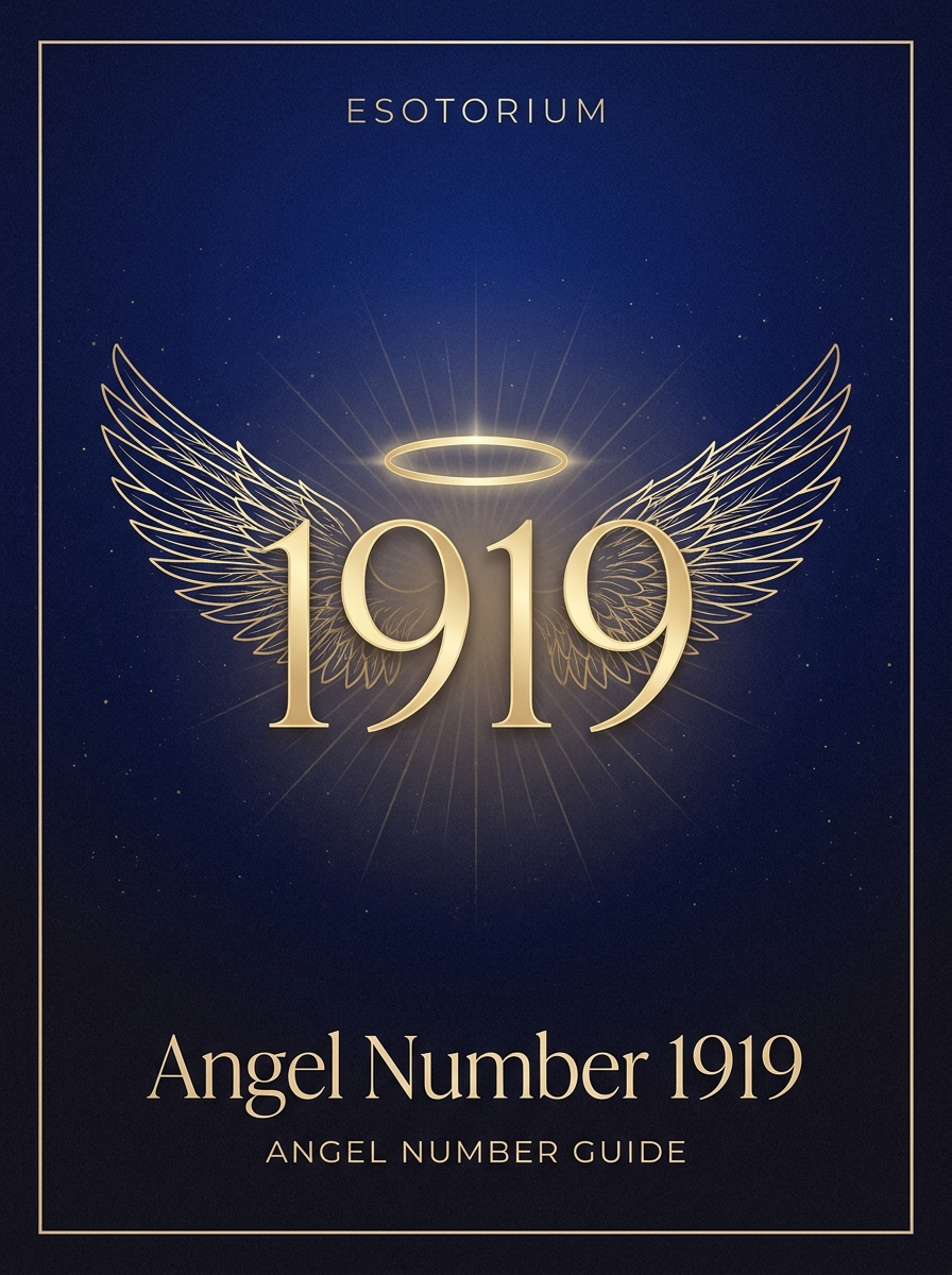 Angel Number 1919 — Meaning in Love, Money & Life — Esotorium PDF cover