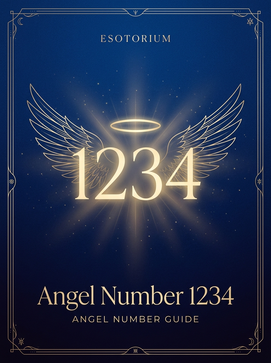 Angel Number 1234 — Meaning in Love, Money & Life — Esotorium PDF cover