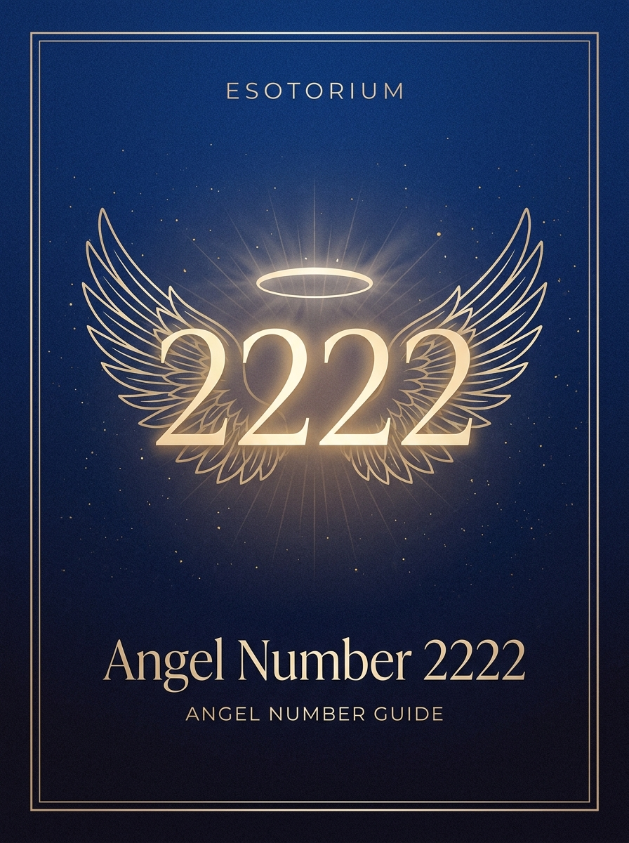 Angel Number 2222 — Meaning in Love, Money & Life — Esotorium PDF cover