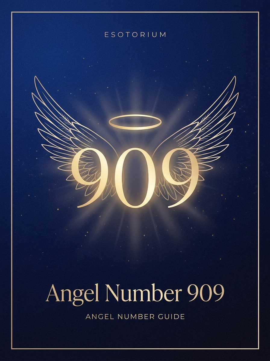 Angel Number 909 — Meaning in Love, Money & Life — Esotorium PDF cover