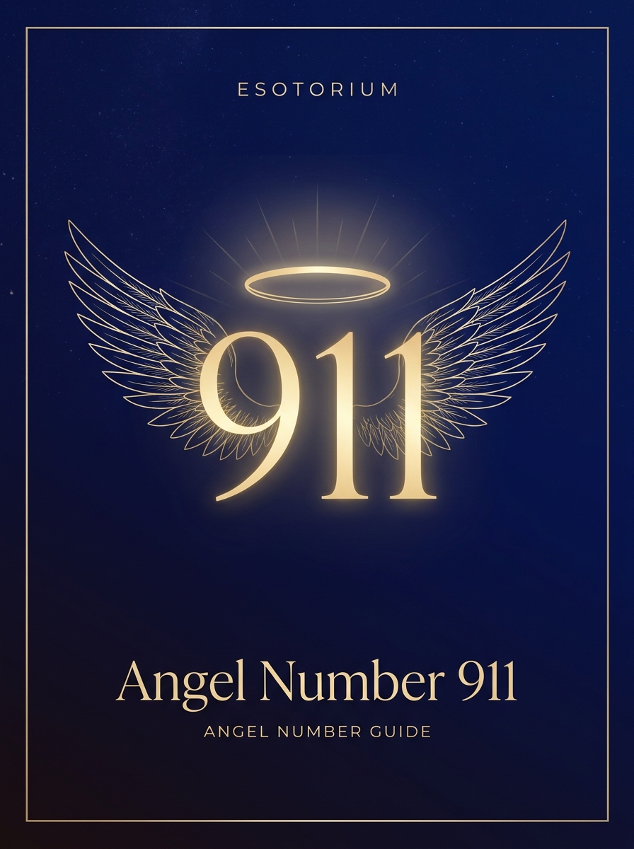 Angel Number 911 — Meaning in Love, Money & Life — Esotorium PDF cover