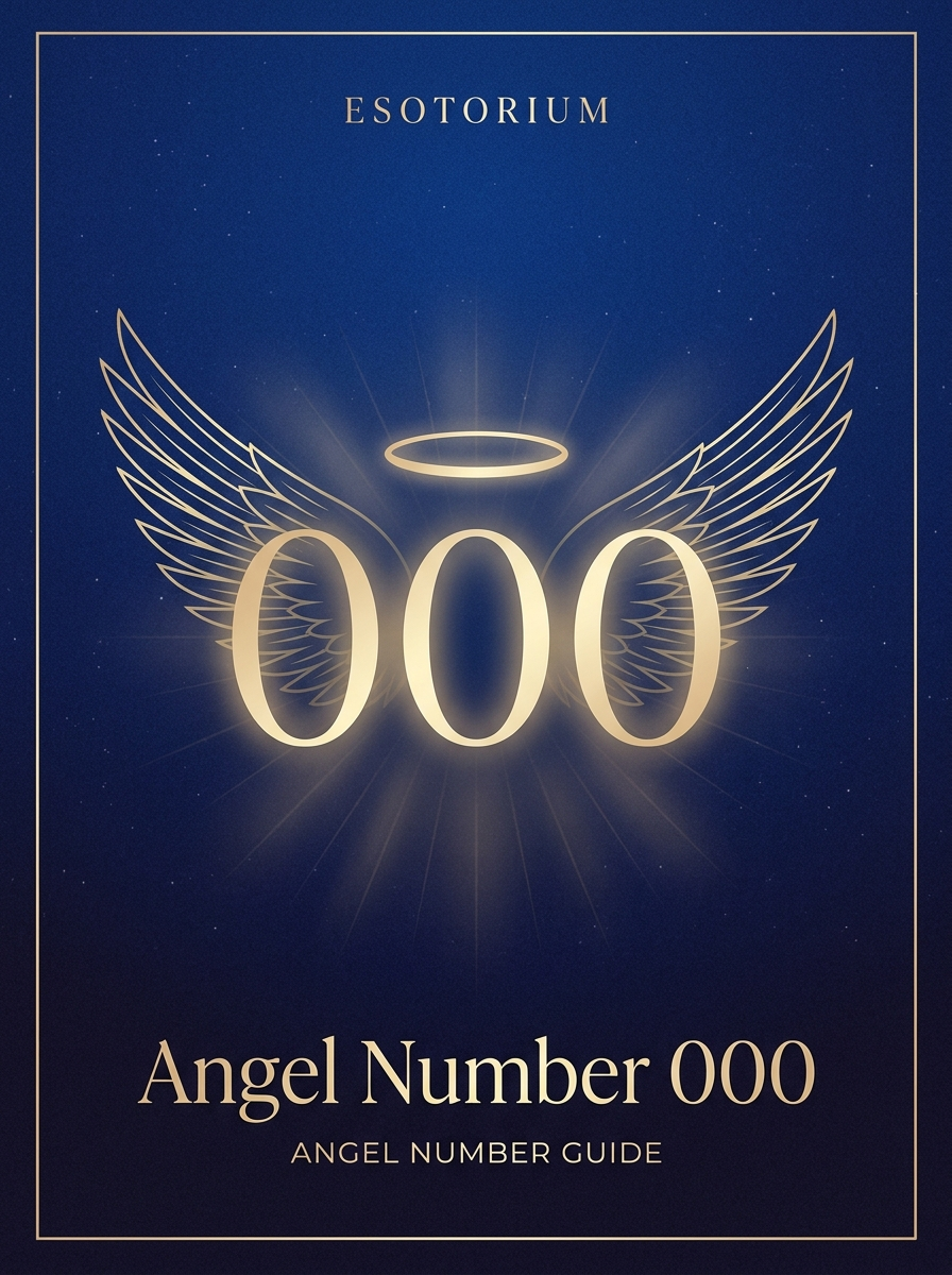 Angel Number 000 — Meaning in Love, Money & Life — Esotorium PDF cover