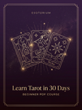 Learn Tarot in 30 Days — Complete Beginner Course — Esotorium PDF cover