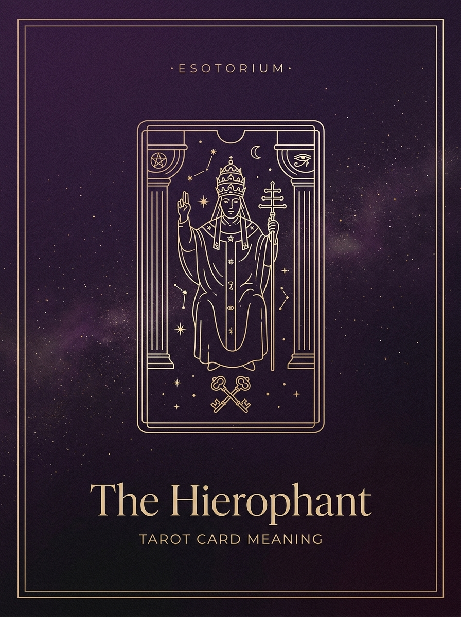 The Hierophant — Tarot Card Meaning — Esotorium PDF cover