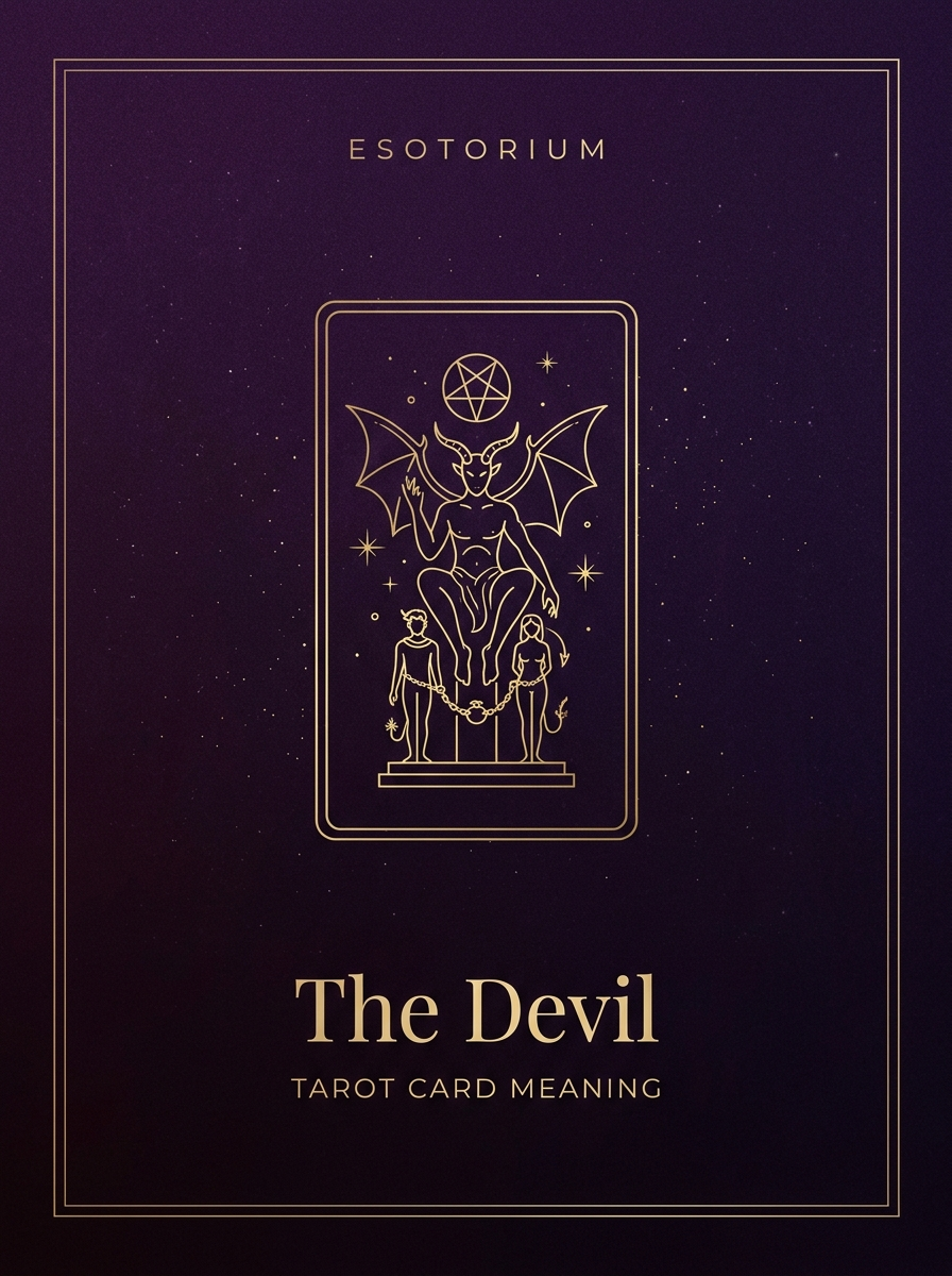 The Devil — Tarot Card Meaning — Esotorium PDF cover