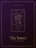 The Tower — Tarot Card Meaning (Upright & Reversed) — Esotorium PDF cover