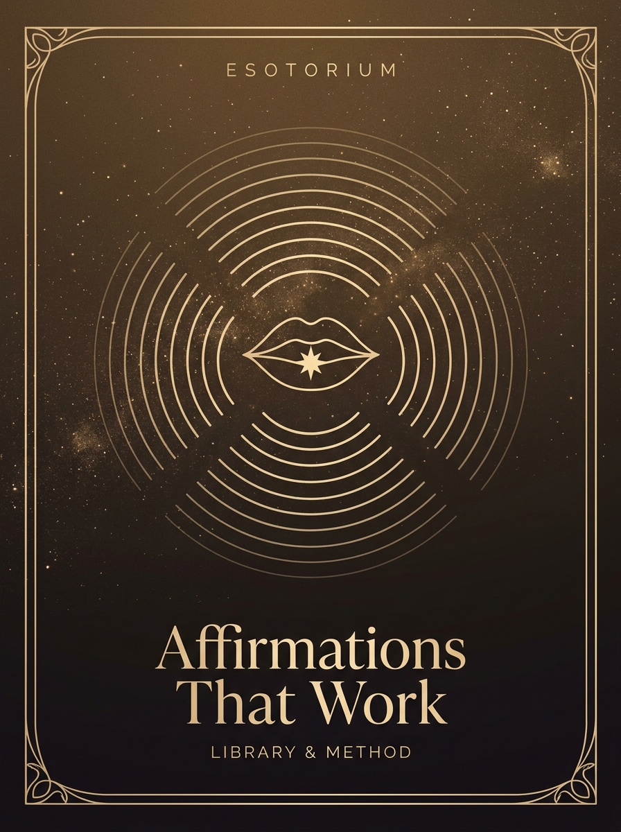 Affirmations That Actually Work — Library & Method — Esotorium PDF cover