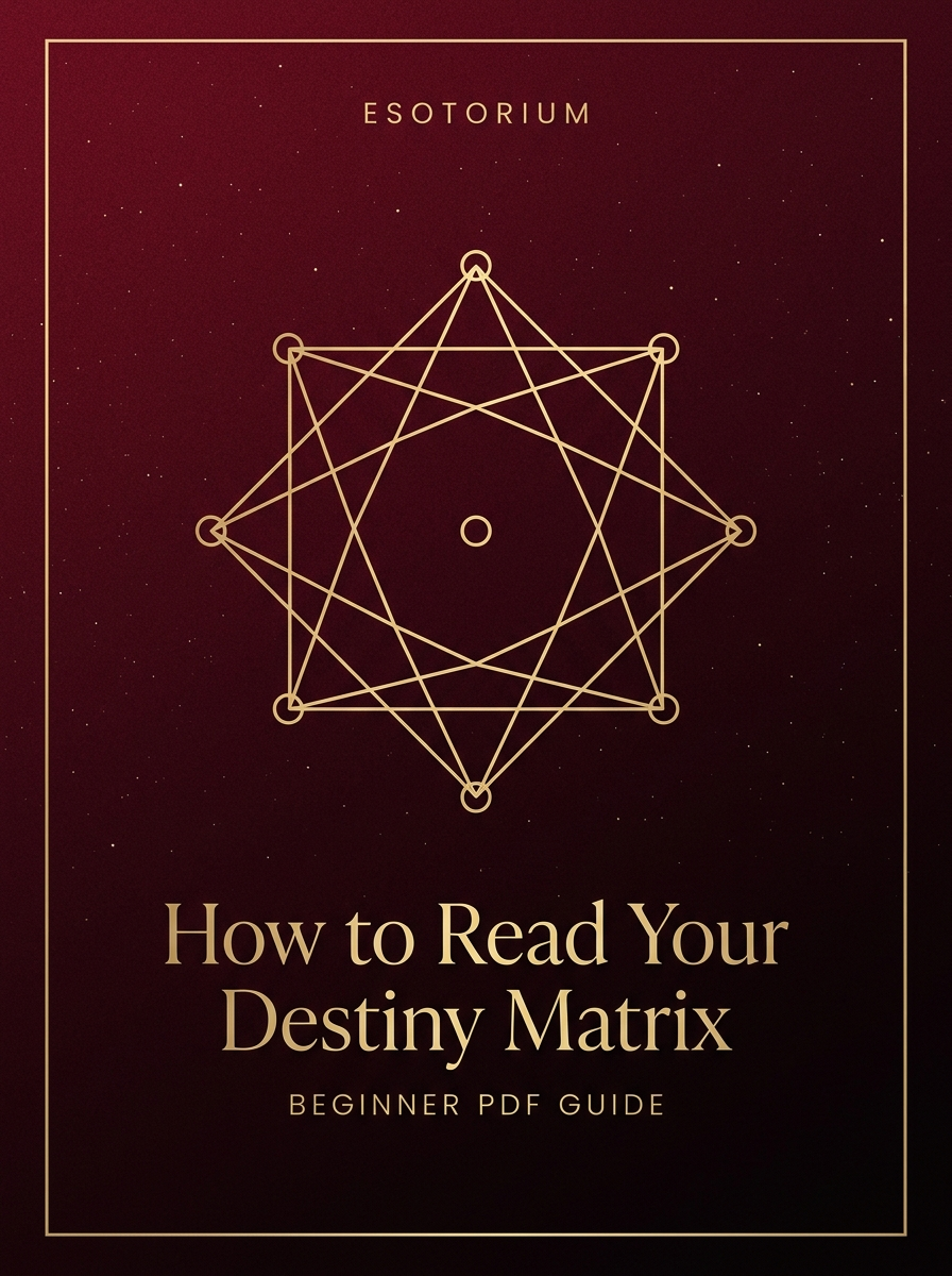 How to Read Your Destiny Matrix — Beginner Guide — Esotorium PDF cover