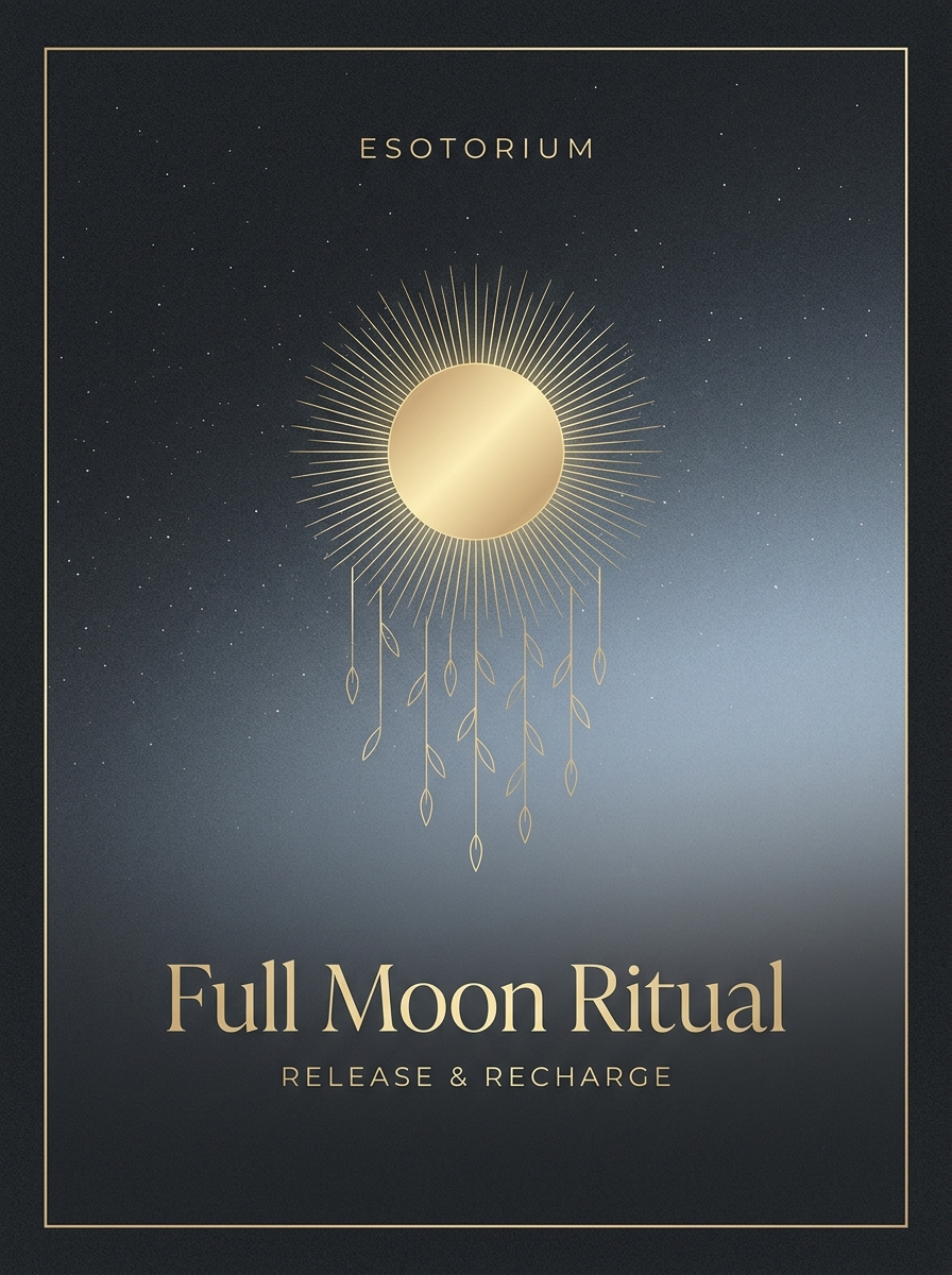Full Moon Ritual Guide — Release & Recharge, Esotorium PDF cover