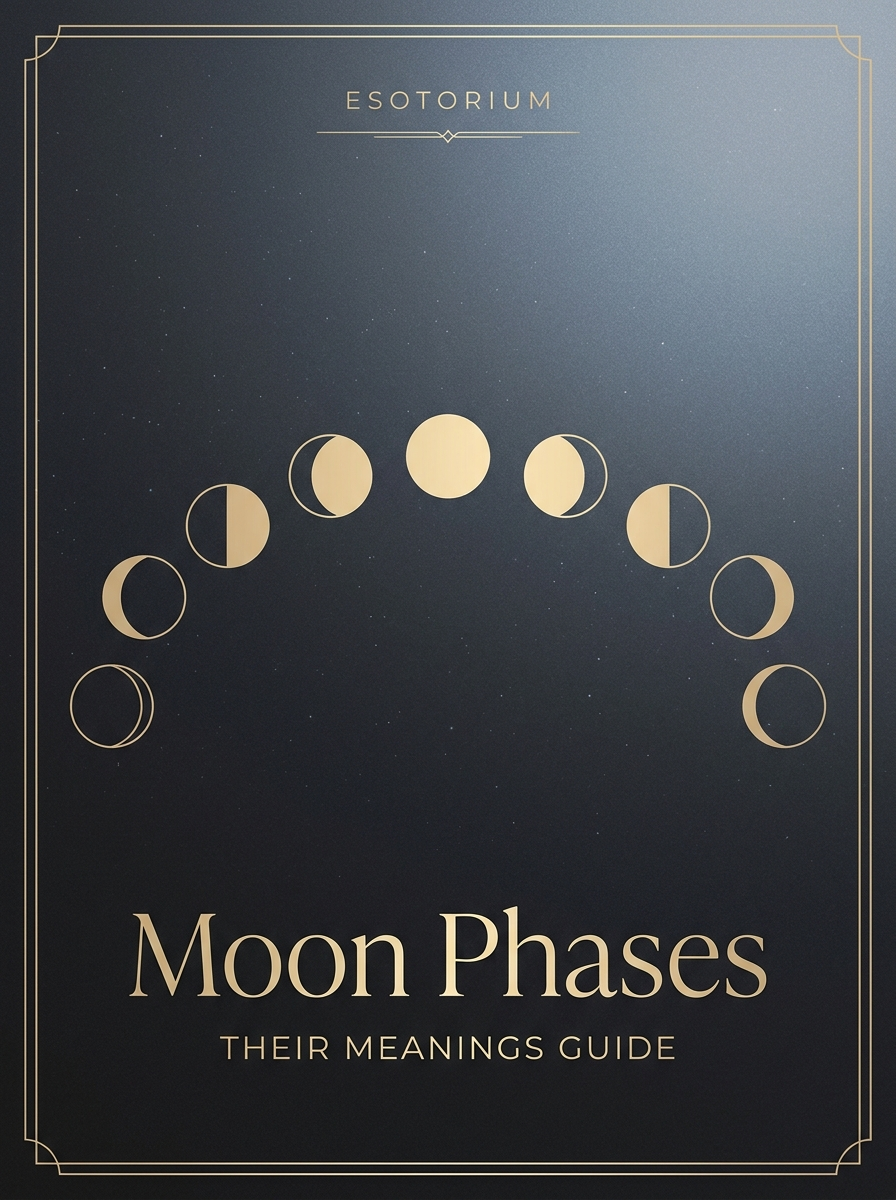 Moon Phases & Their Meanings — Live by the Lunar Cycle, Esotorium PDF cover