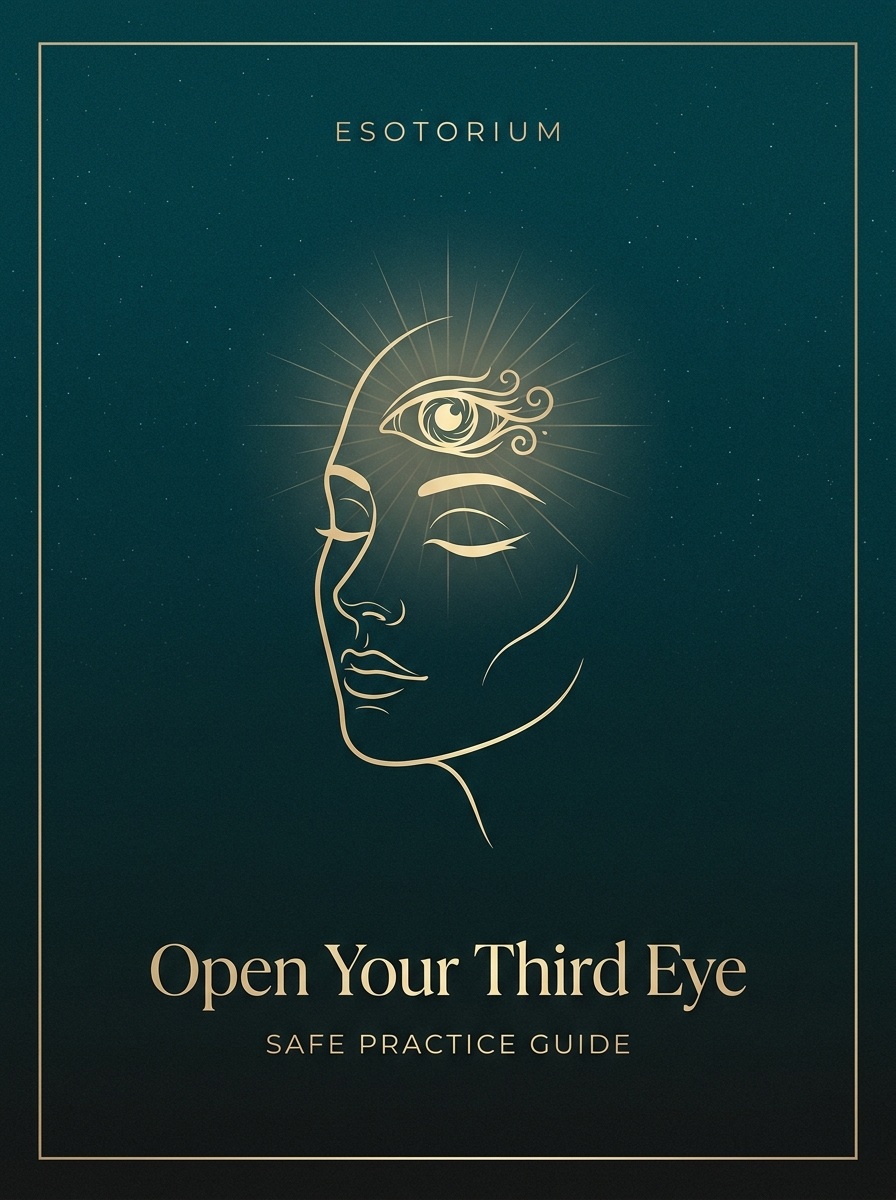 How to Open Your Third Eye — Safe Practice Guide, Esotorium PDF cover