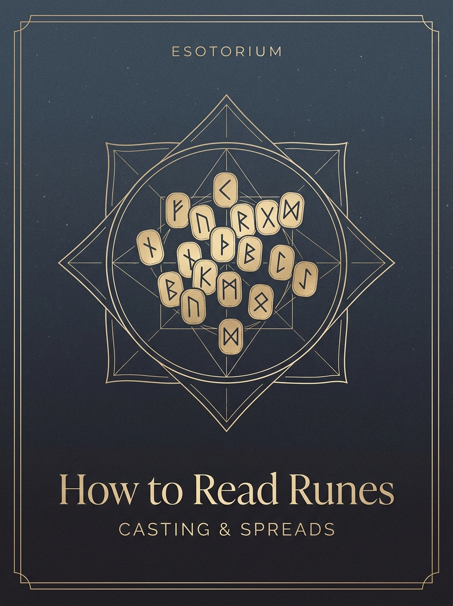 How to Read Runes — Casting & Spreads — Esotorium PDF cover