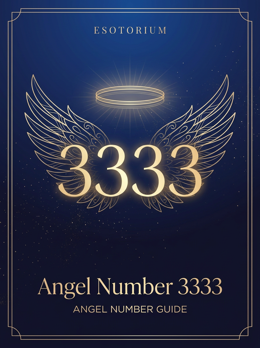Angel Number 3333 — Meaning in Love, Money & Life — Esotorium PDF cover