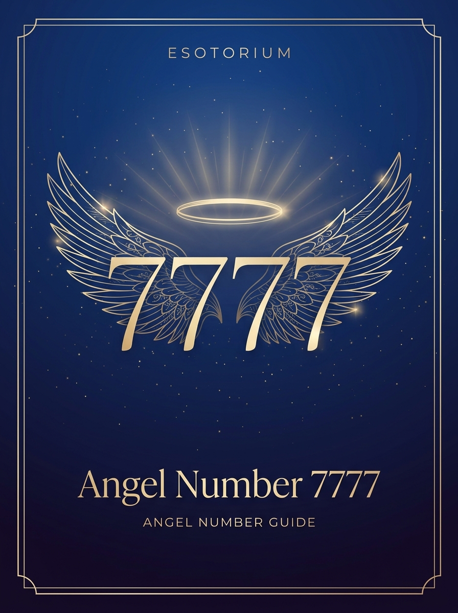 Angel Number 7777 — Meaning in Love, Money & Life — Esotorium PDF cover