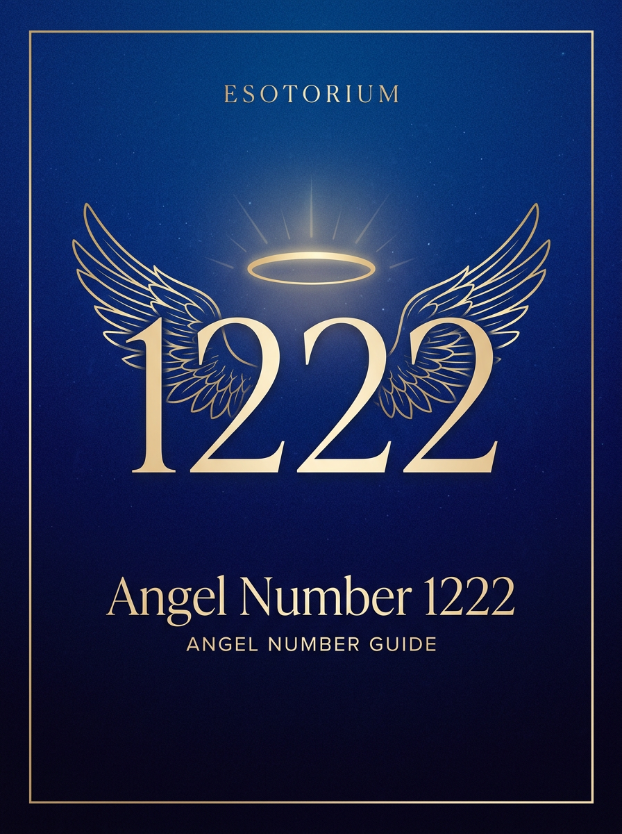 Angel Number 1222 — Meaning in Love, Money & Life — Esotorium PDF cover
