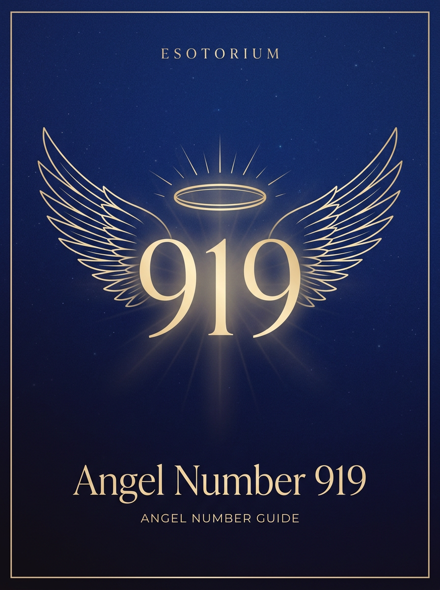 Angel Number 919 — Meaning in Love, Money & Life — Esotorium PDF cover