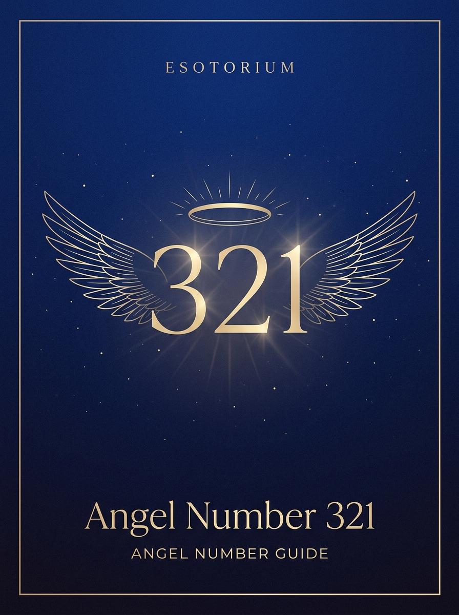 Angel Number 321 — Meaning in Love, Money & Life — Esotorium PDF cover