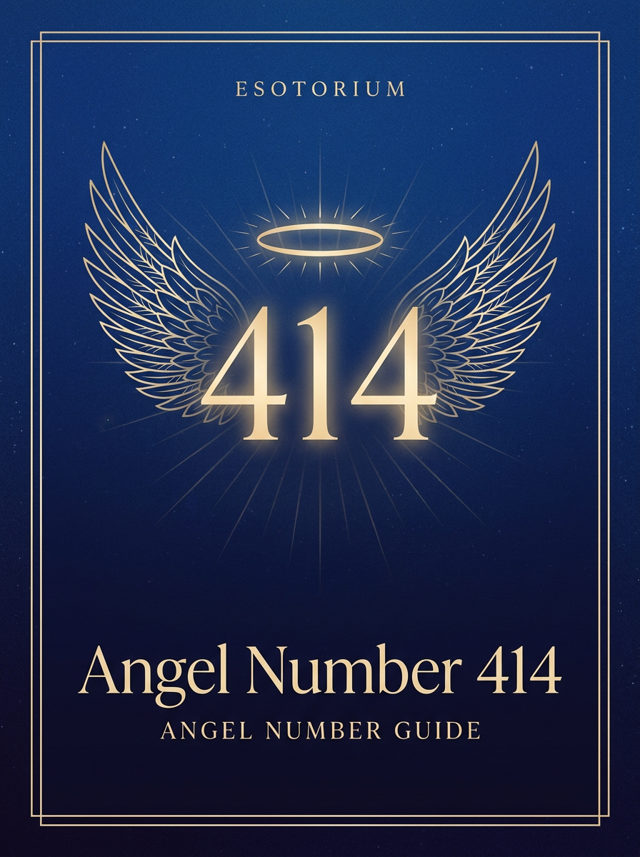 Angel Number 414 — Meaning in Love, Money & Life — Esotorium PDF cover