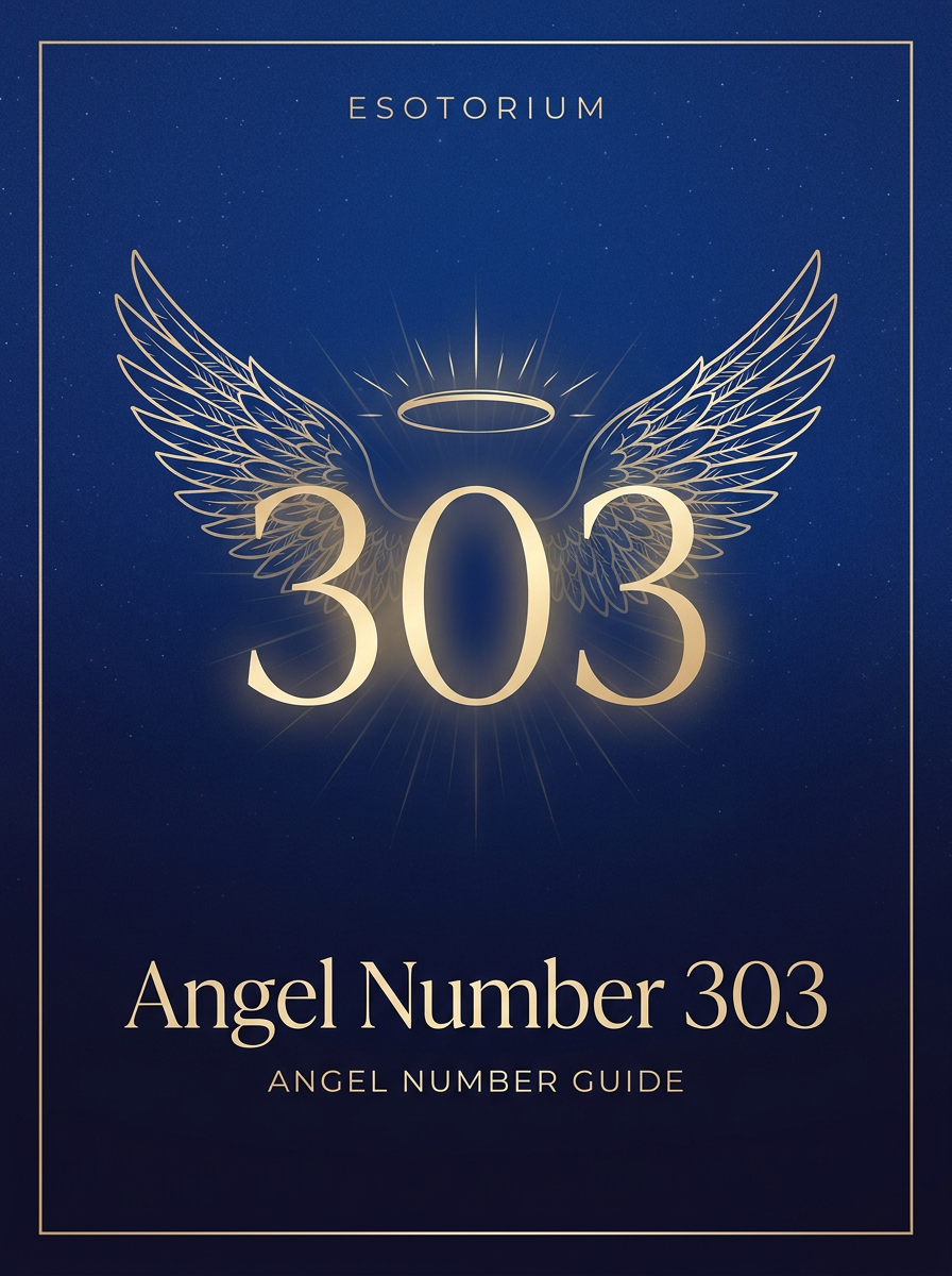 Angel Number 303 — Meaning in Love, Money & Life — Esotorium PDF cover