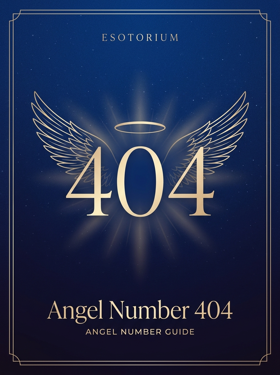 Angel Number 404 — Meaning in Love, Money & Life — Esotorium PDF cover