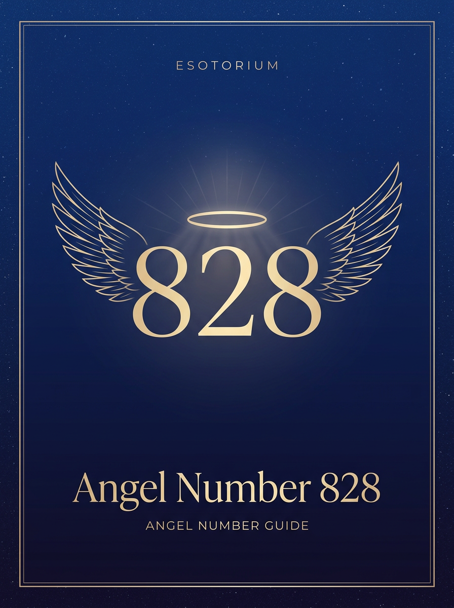 Angel Number 828 — Meaning in Love, Money & Life — Esotorium PDF cover