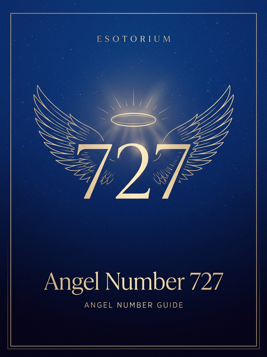 Angel Number 727 — Meaning in Love, Money & Life — Esotorium PDF cover