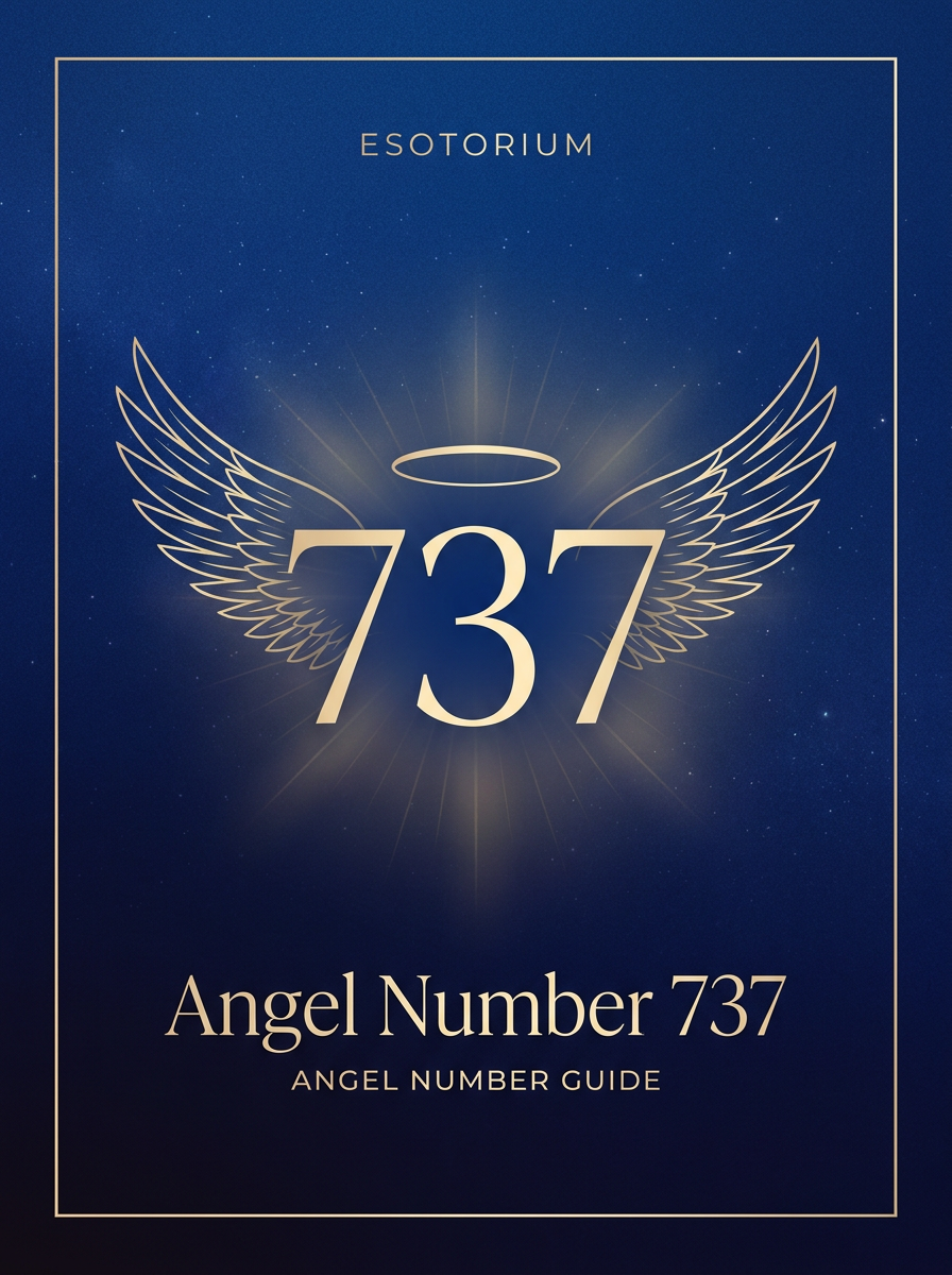 Angel Number 737 — Meaning in Love, Money & Life — Esotorium PDF cover