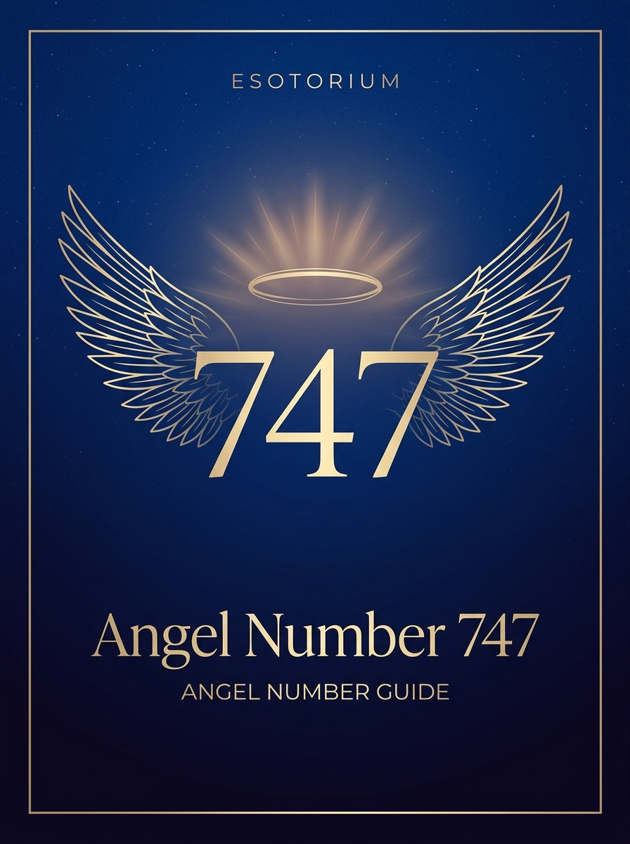 Angel Number 747 — Meaning in Love, Money & Life — Esotorium PDF cover