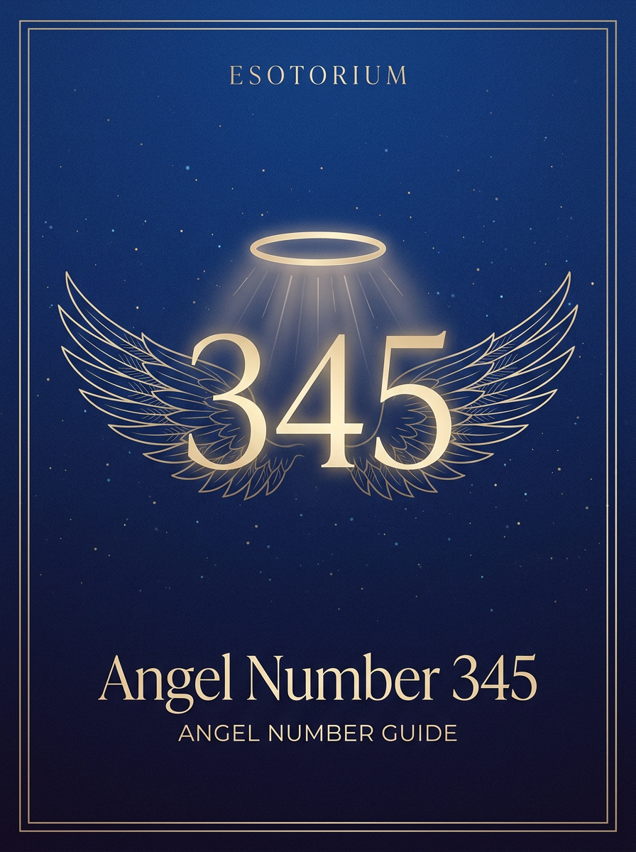 Angel Number 345 — Meaning in Love, Money & Life — Esotorium PDF cover