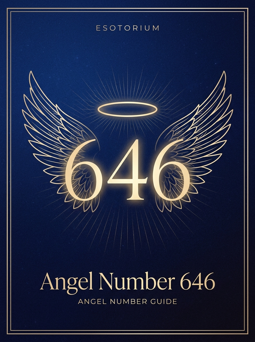 Angel Number 646 — Meaning in Love, Money & Life — Esotorium PDF cover