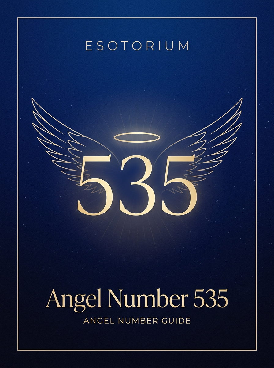 Angel Number 535 — Meaning in Love, Money & Life — Esotorium PDF cover