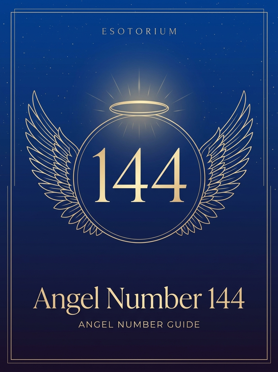 Angel Number 144 — Meaning in Love, Money & Life — Esotorium PDF cover
