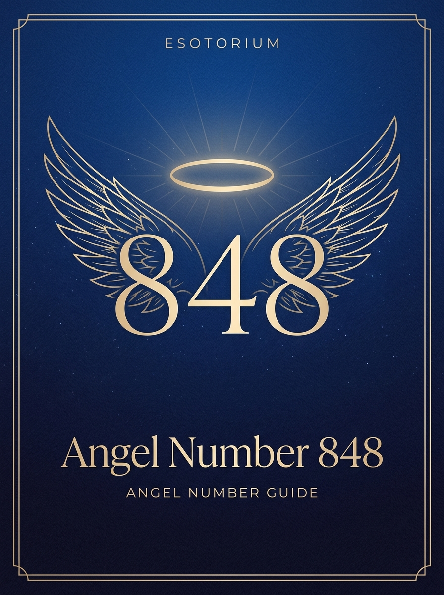 Angel Number 848 — Meaning in Love, Money & Life — Esotorium PDF cover