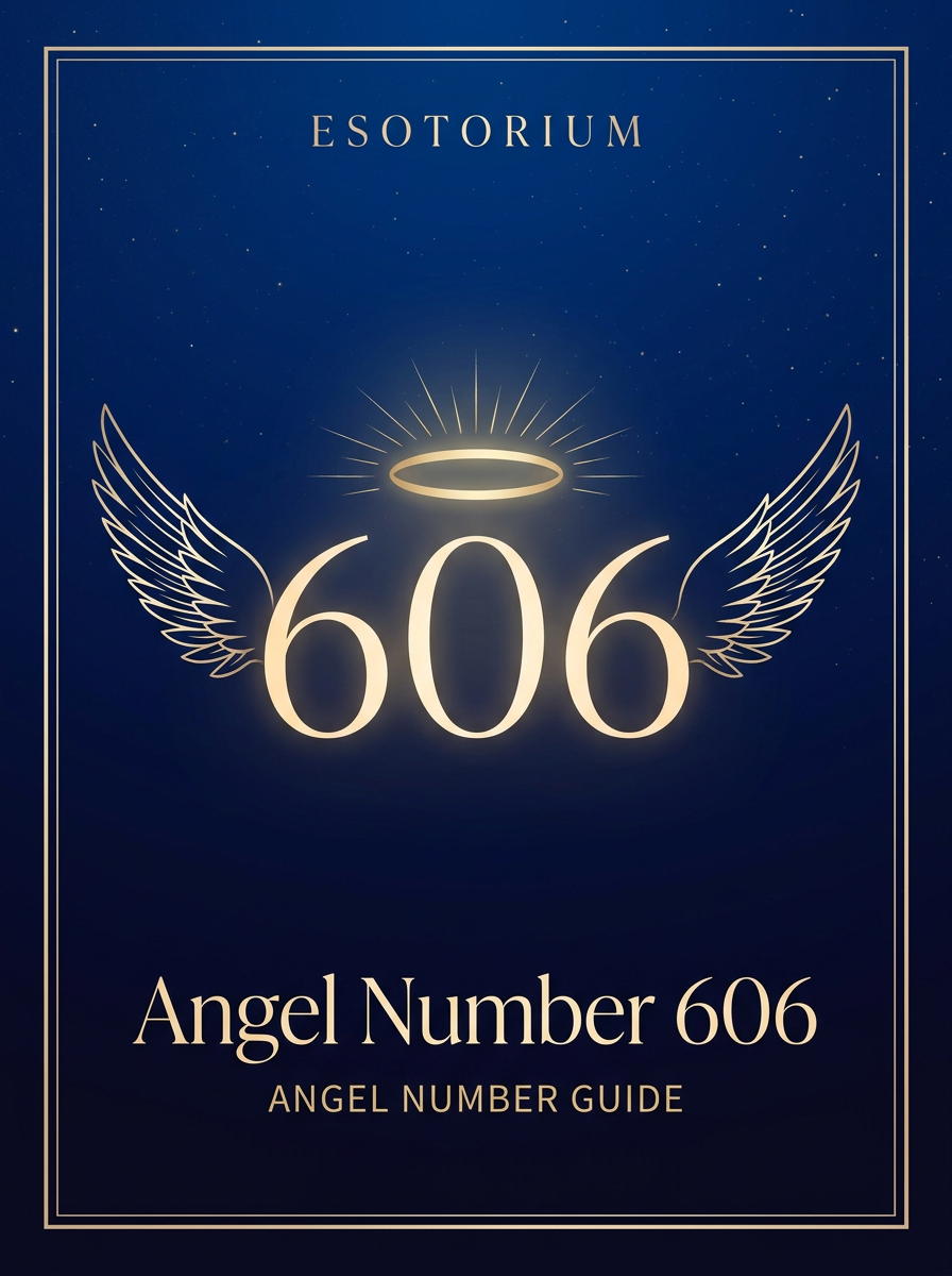 Angel Number 606 — Meaning in Love, Money & Life — Esotorium PDF cover