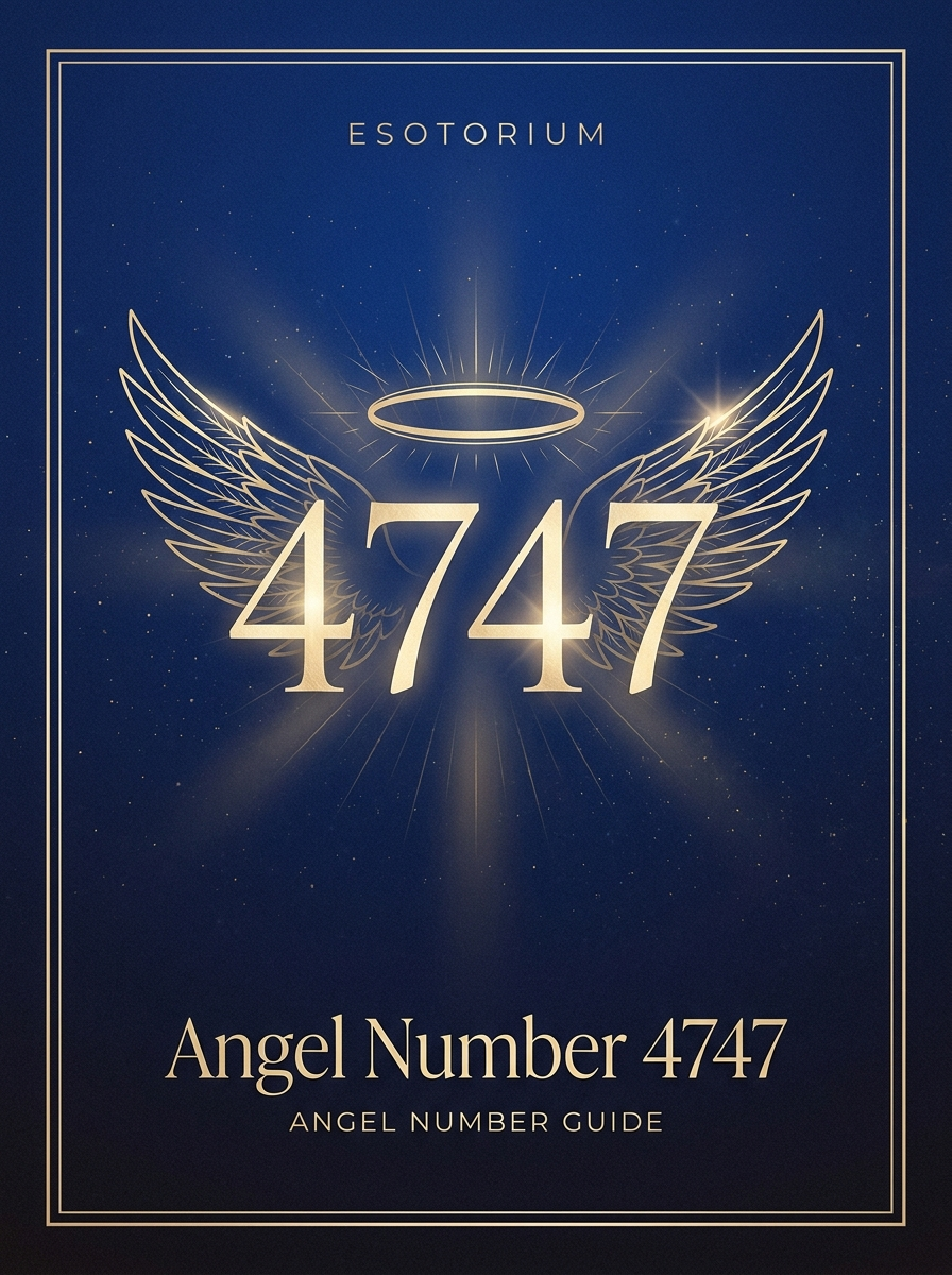 Angel Number 4747 — Meaning in Love, Money & Life — Esotorium PDF cover