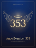 Angel Number 353 — Meaning in Love, Money & Life — Esotorium PDF cover