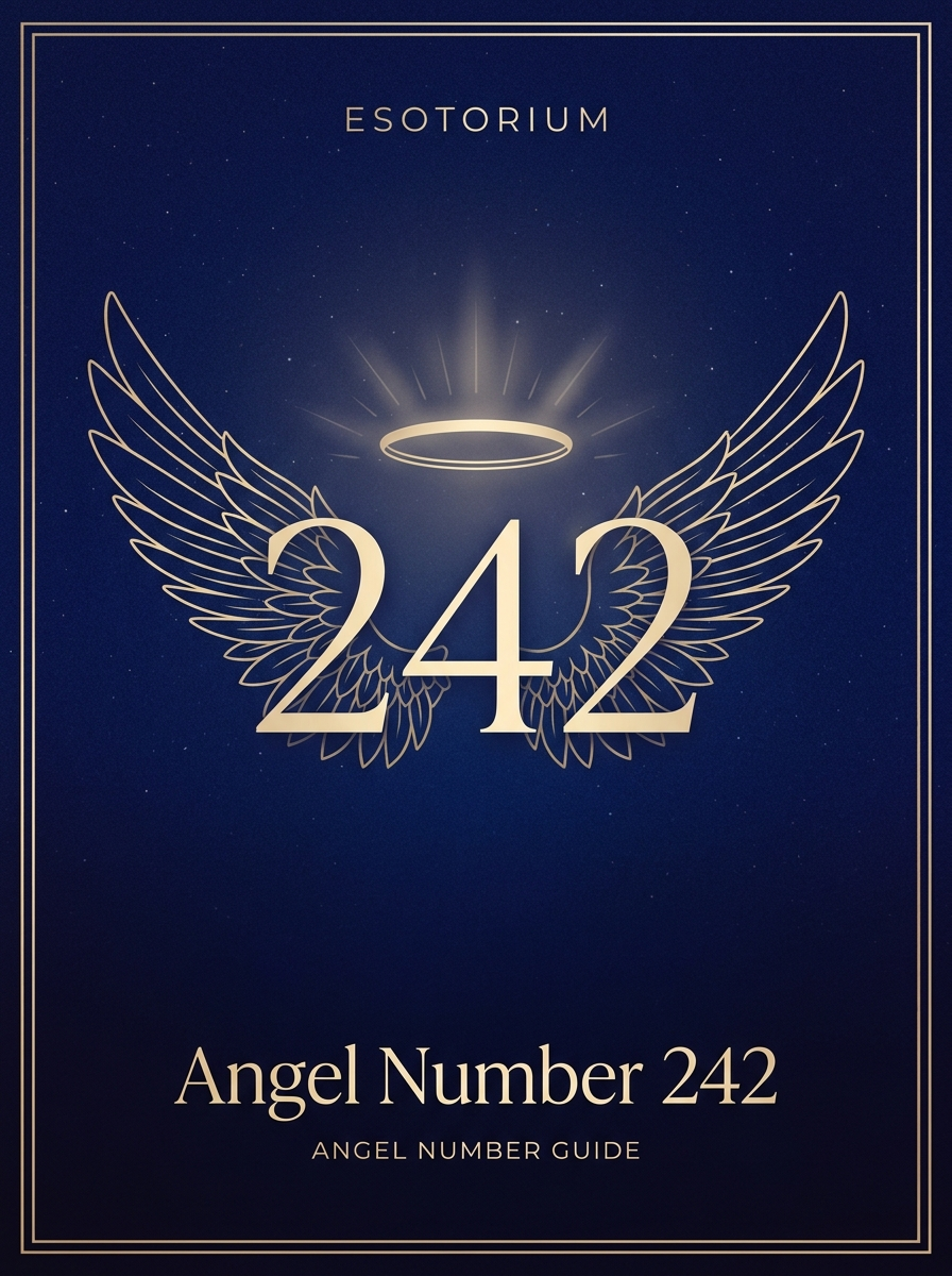 Angel Number 242 — Meaning in Love, Money & Life — Esotorium PDF cover