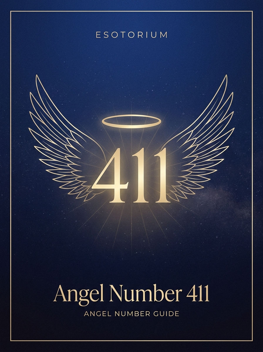 Angel Number 411 — Meaning in Love, Money & Life — Esotorium PDF cover