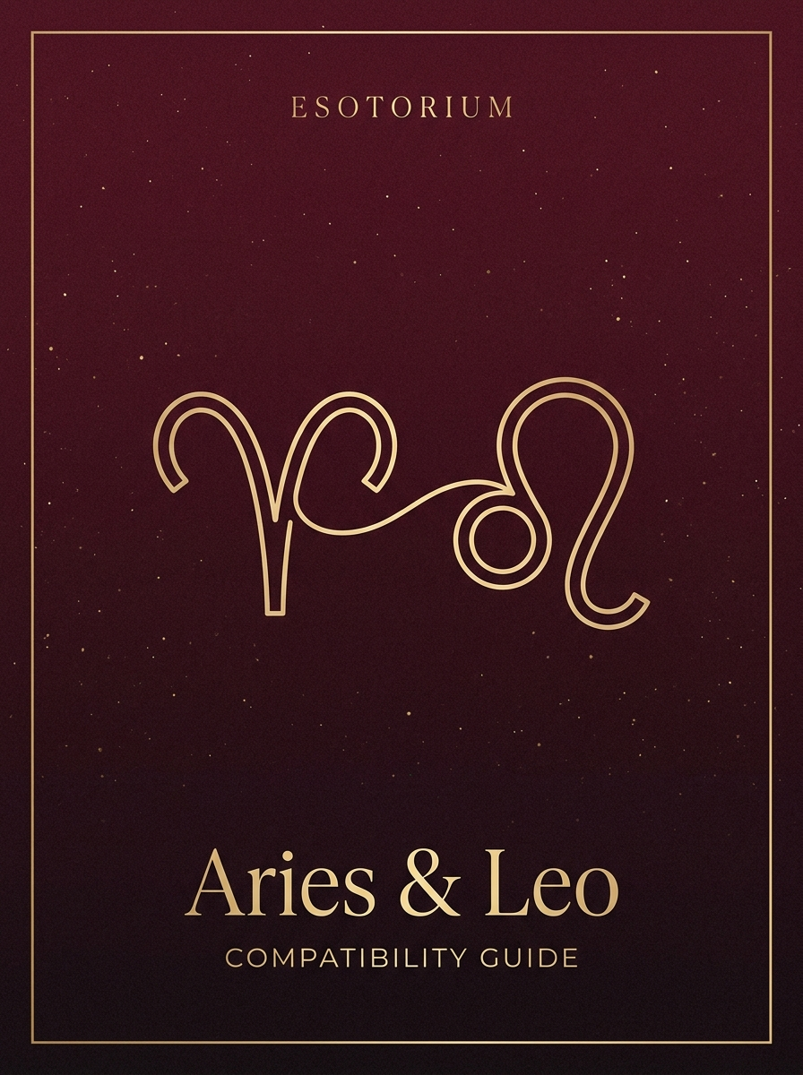 Aries and Leo Compatibility — Love, Sex & Friendship, Esotorium PDF cover