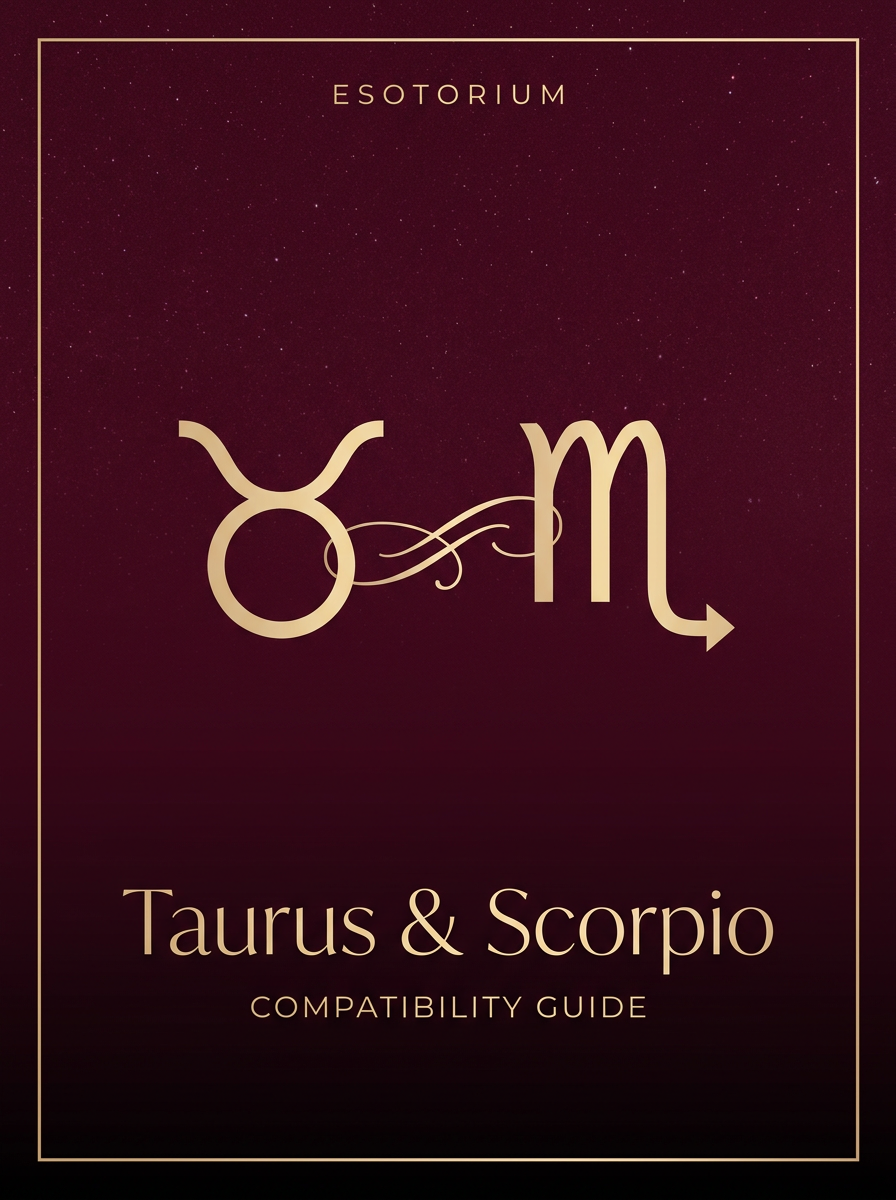 Taurus and Scorpio Compatibility — Love, Sex & Friendship, Esotorium PDF cover