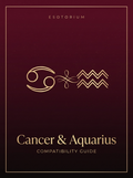 Cancer and Aquarius Compatibility — Love, Sex & Friendship, Esotorium PDF cover