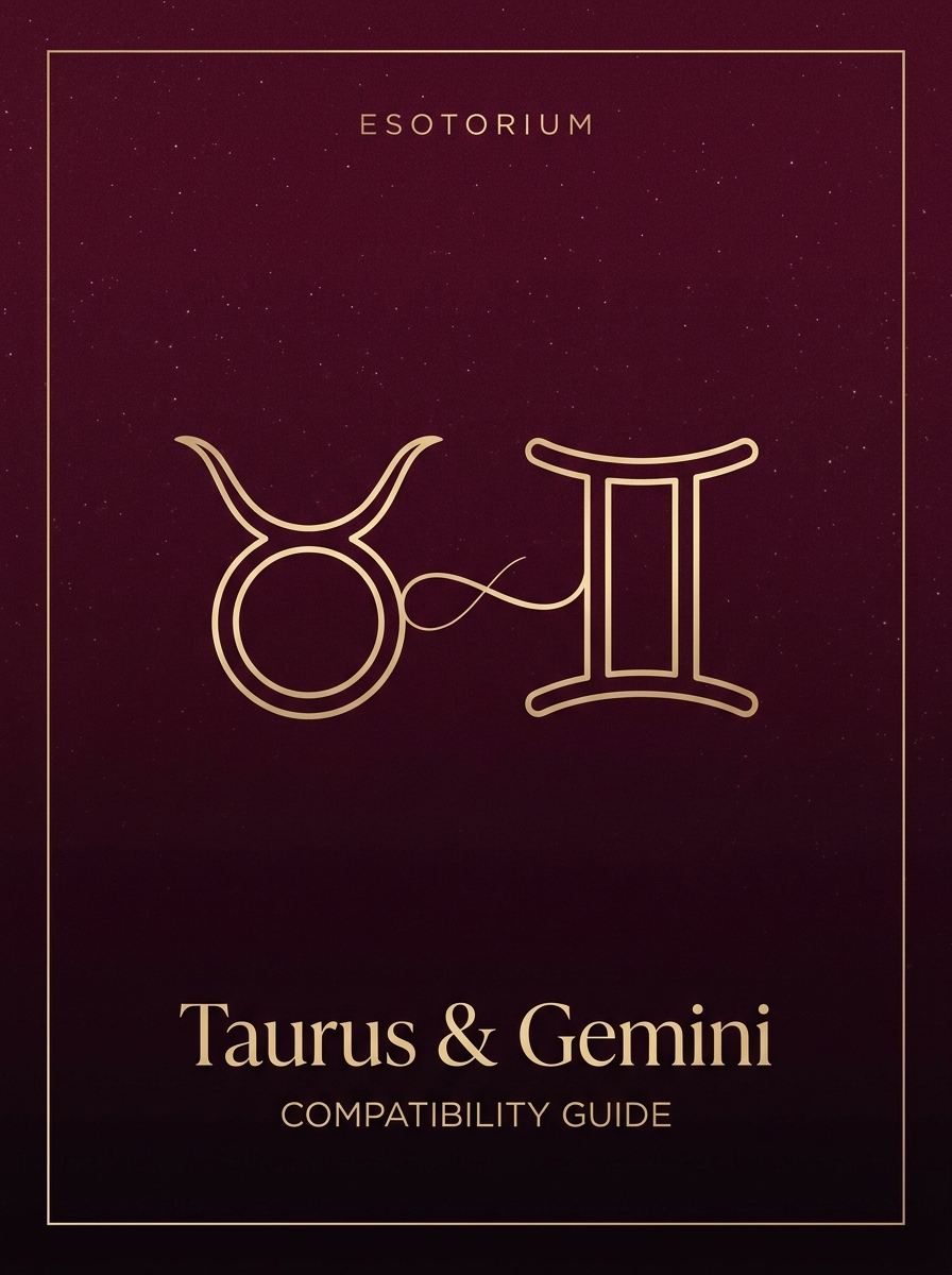 Taurus and Gemini Compatibility — Love, Sex & Friendship, Esotorium PDF cover